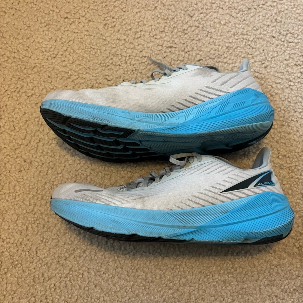 Altra Men's Light Gray & Blue AltraFwd Experience Running Shoes Size 13